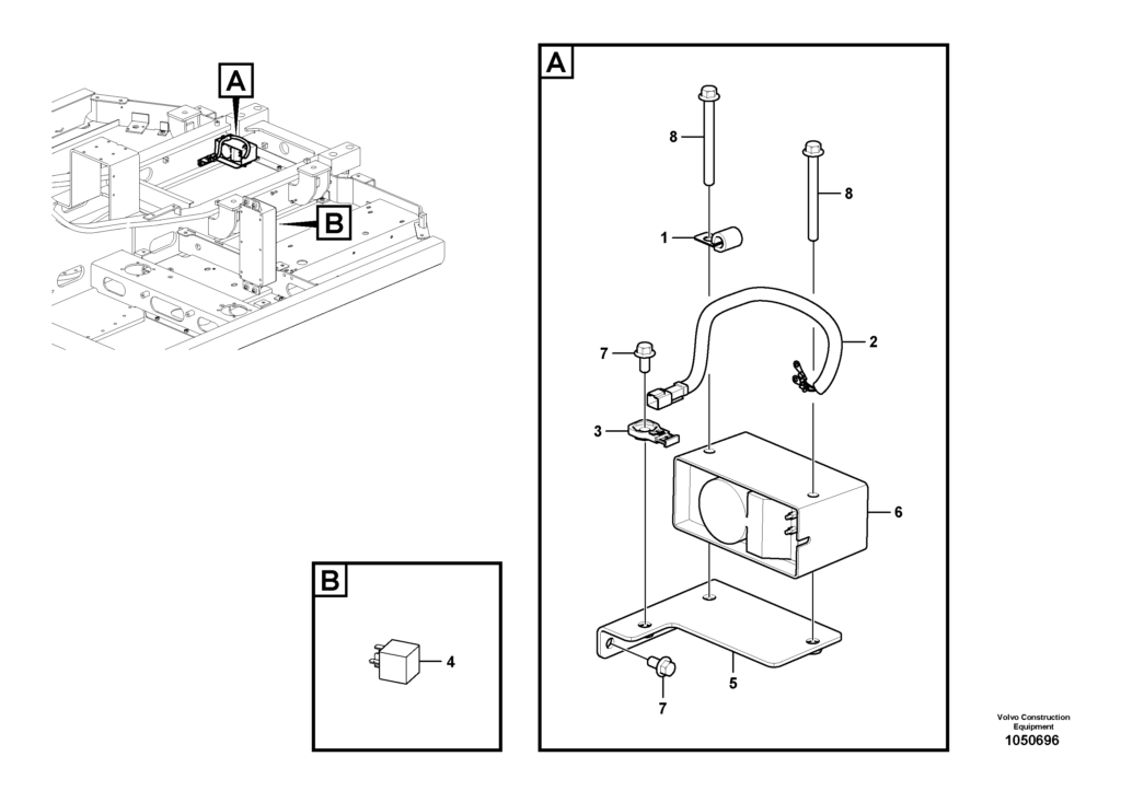 Back-up warning unit VOE8299168 EW145B Prime