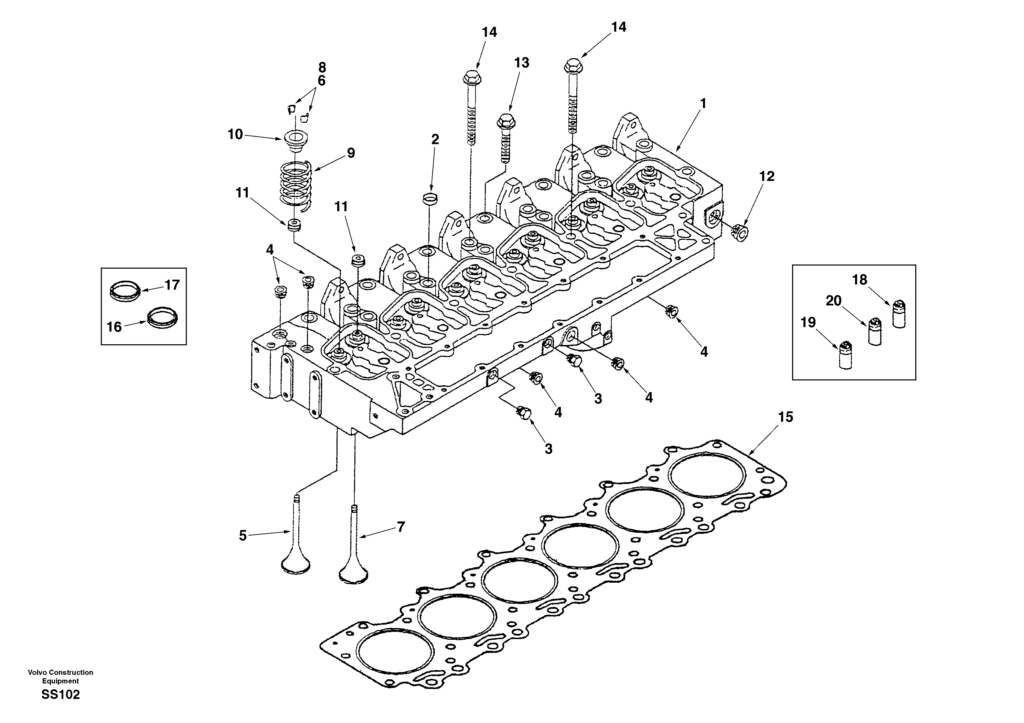 Cylinder Head Ew130 Volvo