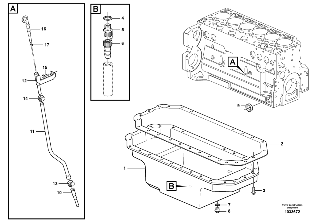 D6E Engine Oil sump