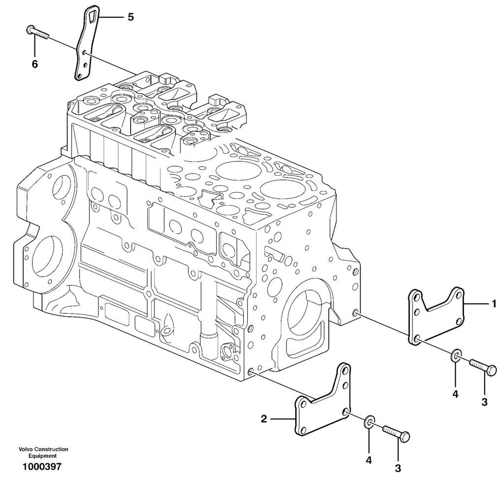 D6E Engine mounting 8287685