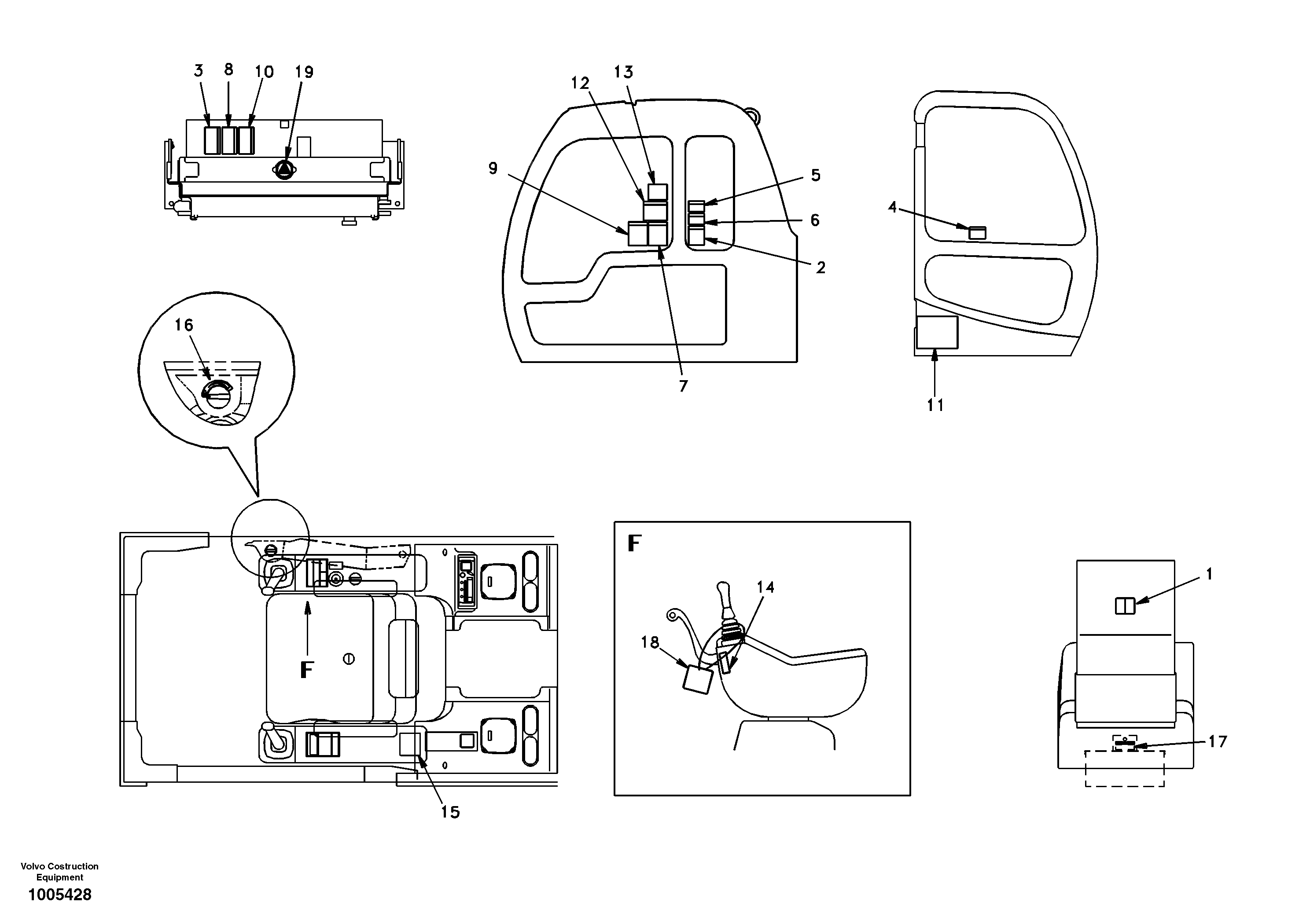 Decal inner location EW130 Volvo