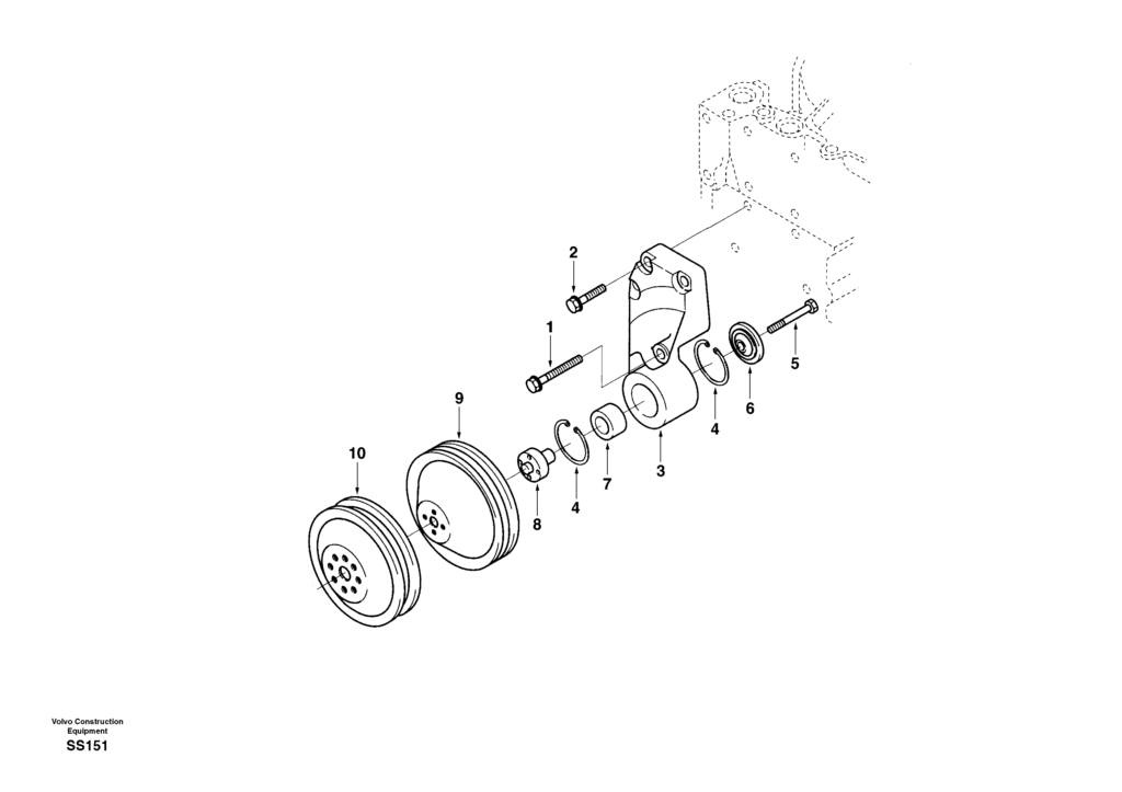 Fan drive 6BT Engine EW130 Volvo