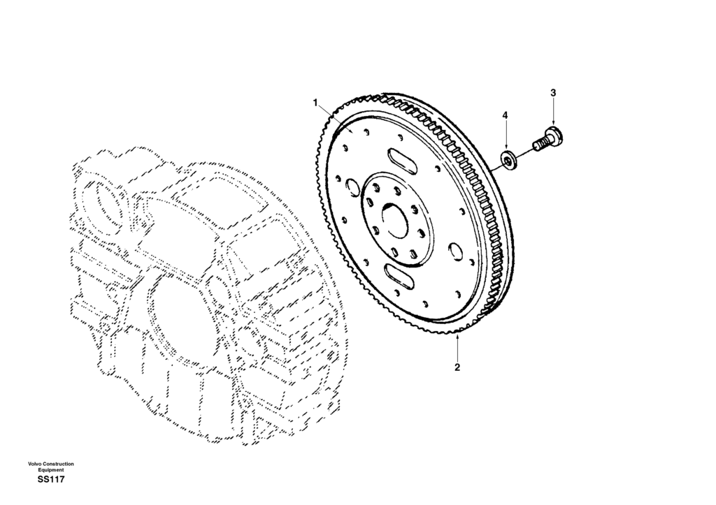 Flywheel 6bt Engine EW130 volvo