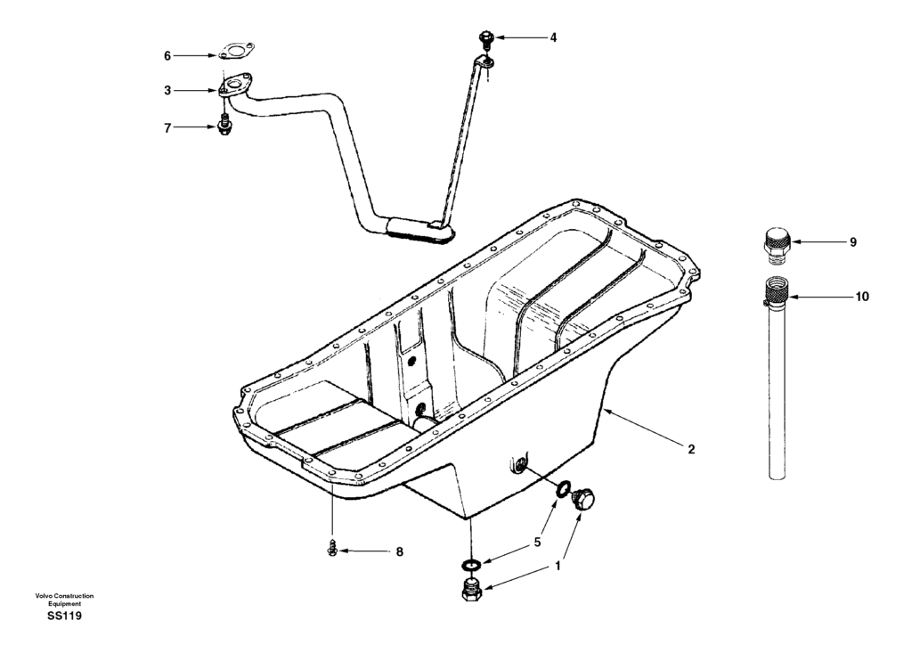 Oil Sump 6BT EW130 Volvo