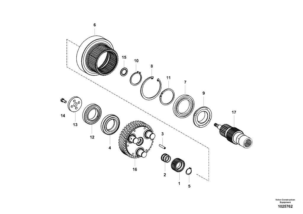 Planetary drive VOE8279320 EW145B Prime Volvo