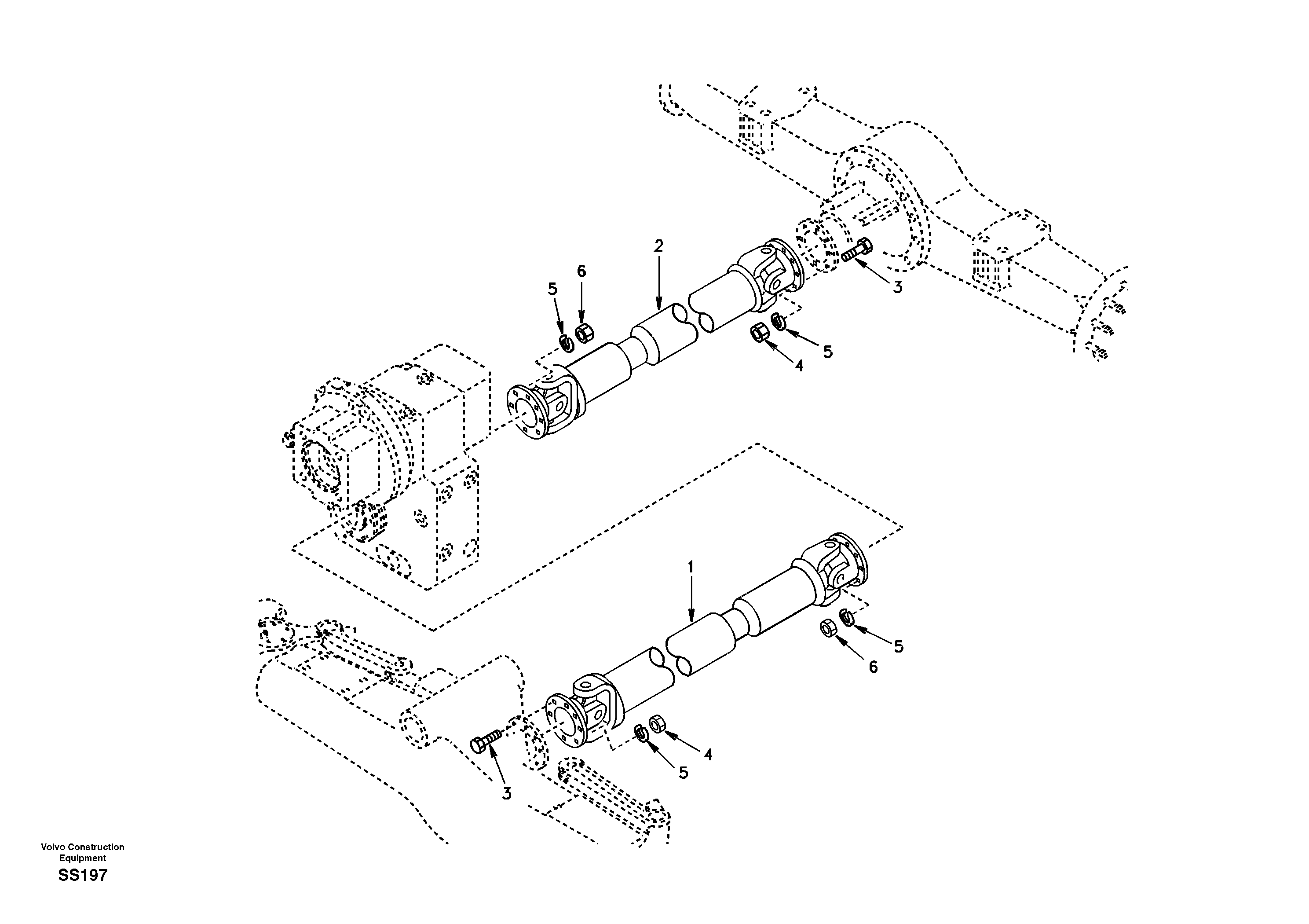 Propeller shaft mounting EW130 Volvo