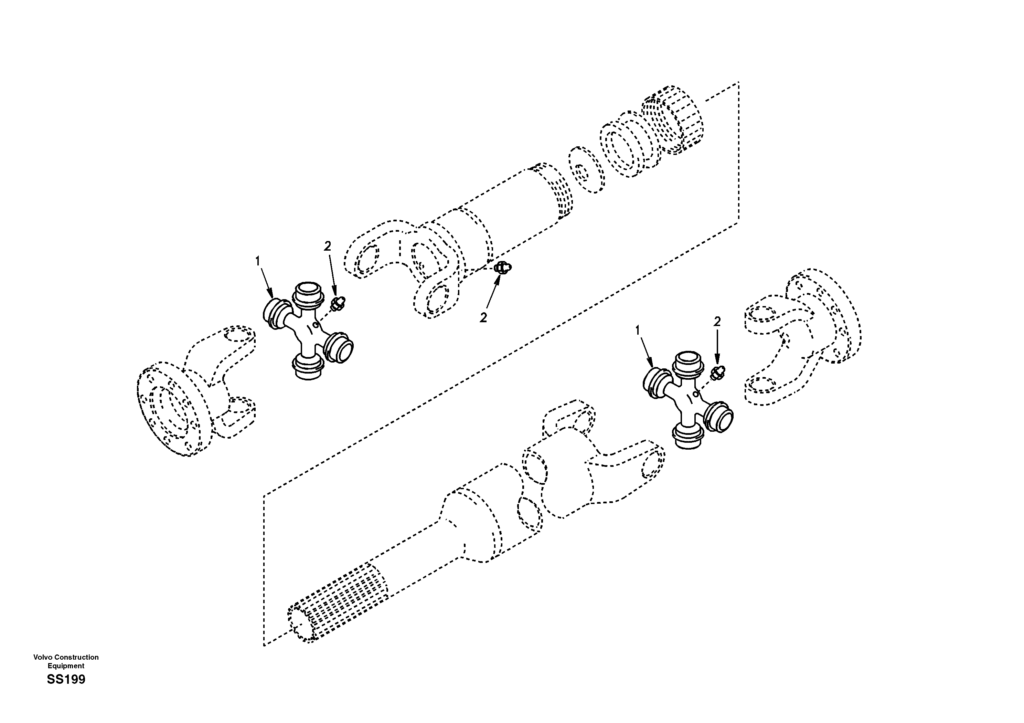 Propeller shaft rear EW130 Volvo