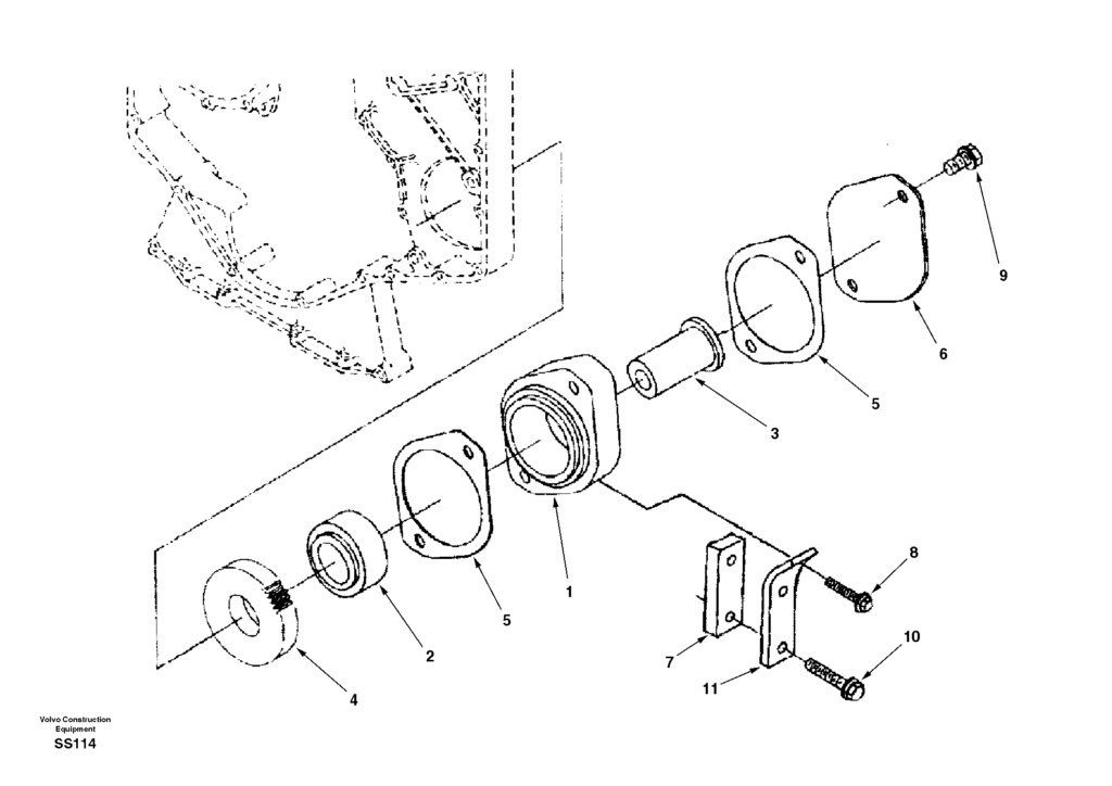 Pump Drive Take off EW130 Volvo