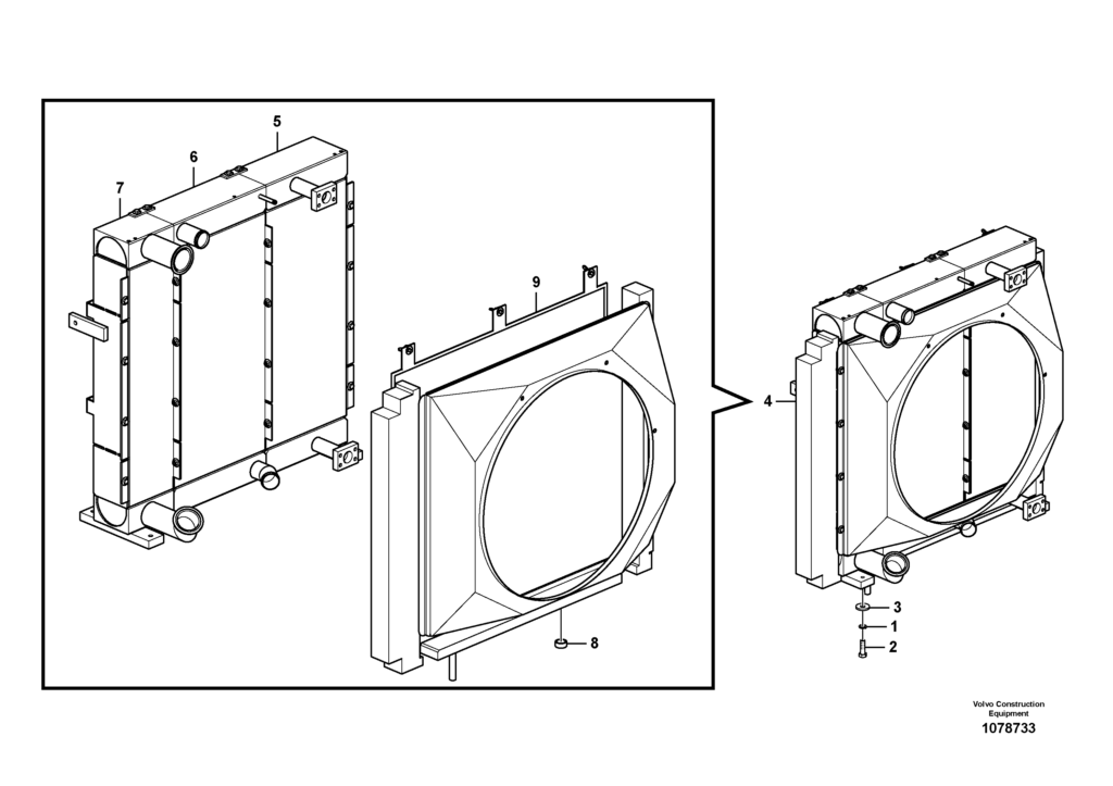 Radiator VOE8299204 EW145B Prime