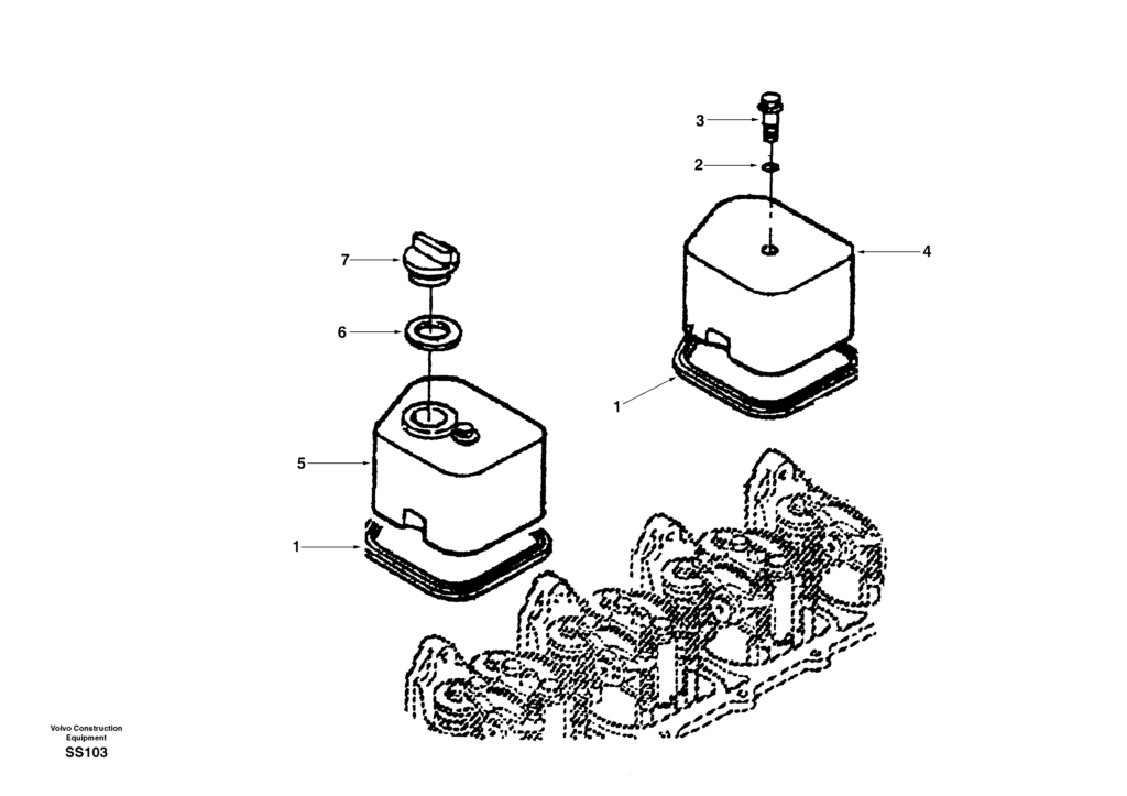 Valve Cover EW130 volvo