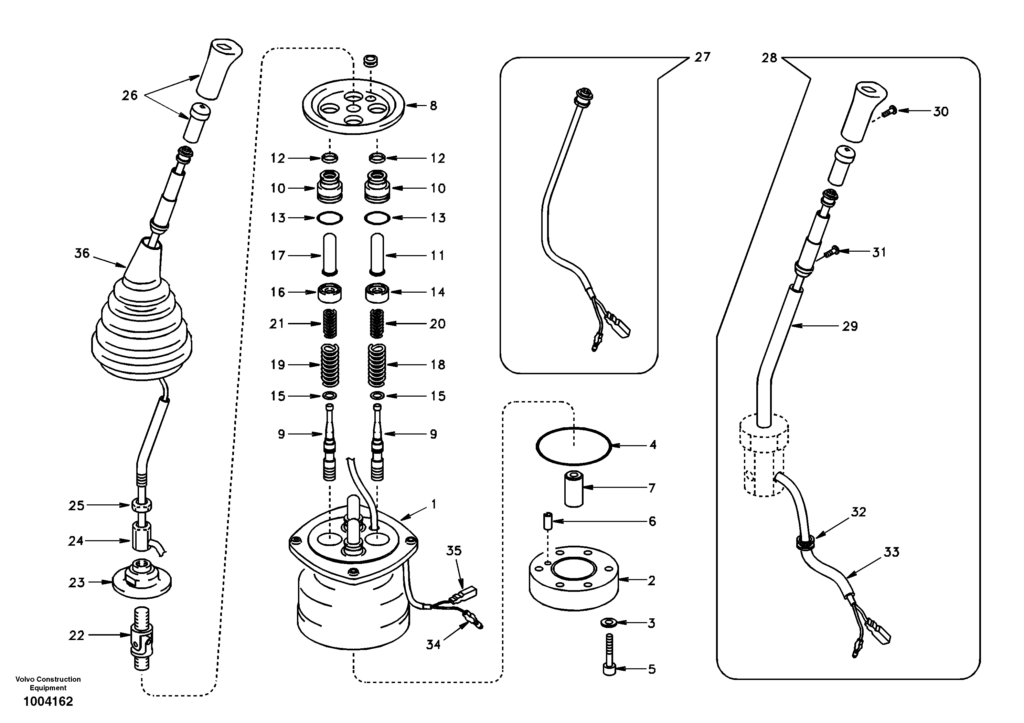 Servo system remote control valve