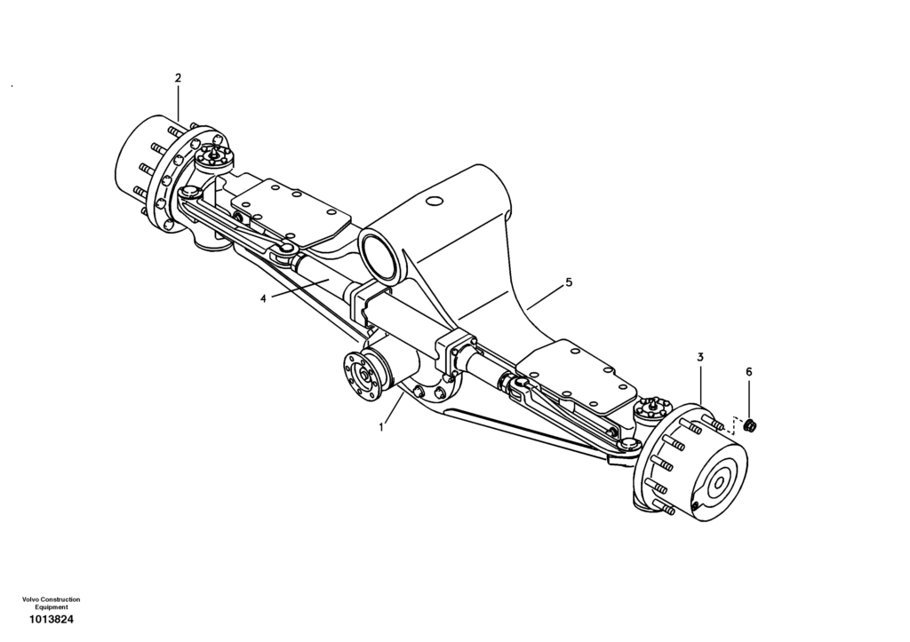 Axle front VOE8279320 EW145B Prime