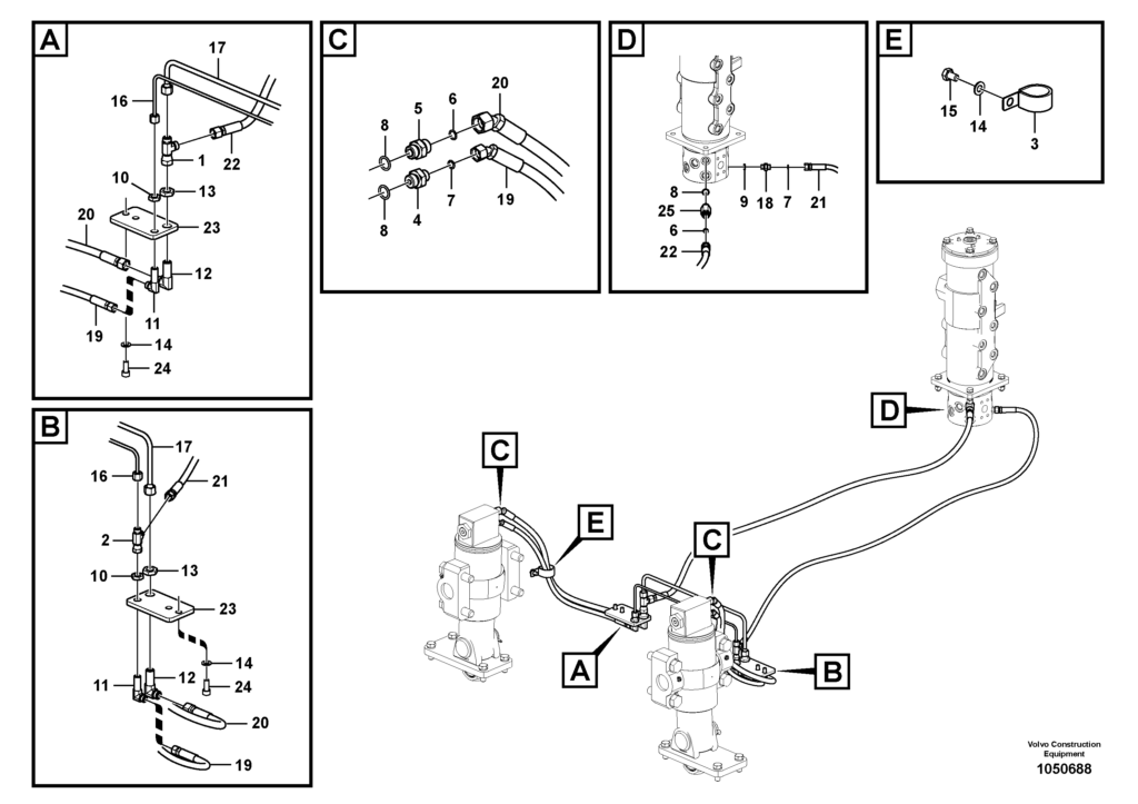 Axle locking system VOE8279320 EW145B Prime