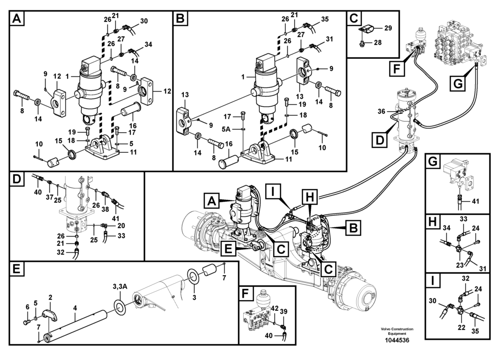 Axle locking system VOE8279320 EW145B Prime