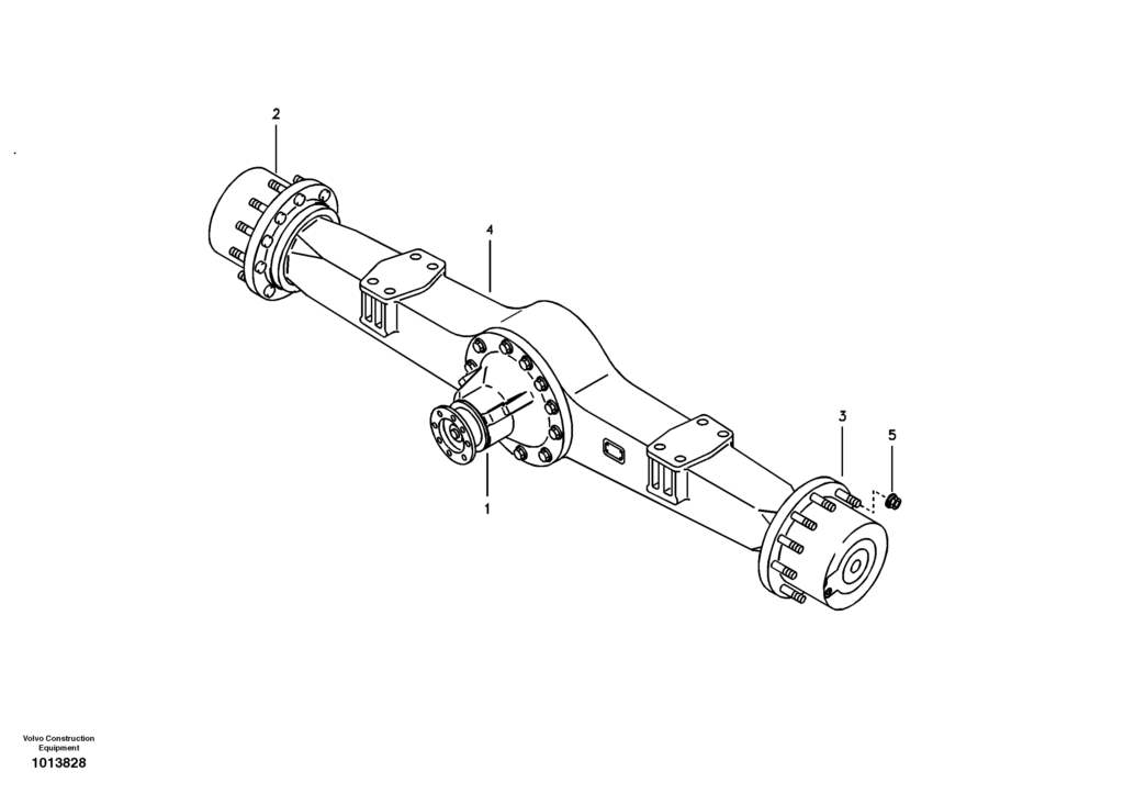 Axle rear VOE8279320 EW145B Prime