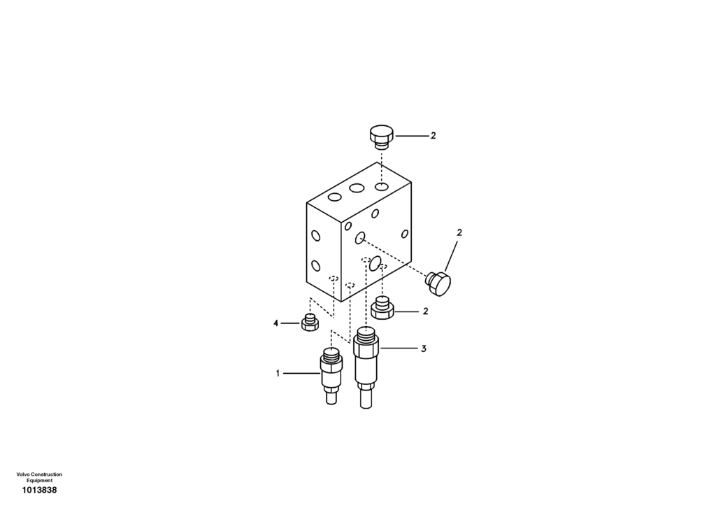 Brake valve VOE8279320 EW145B Prime