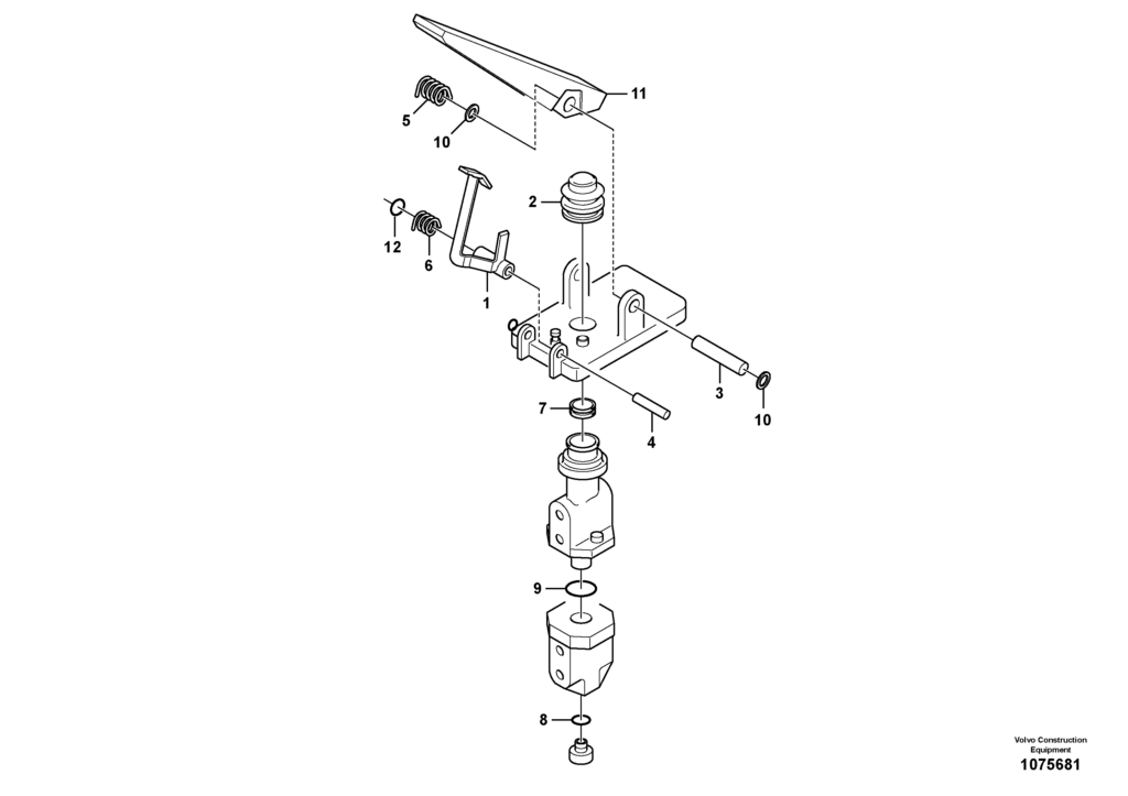 Brake valve VOE8287683 EW145B Prime