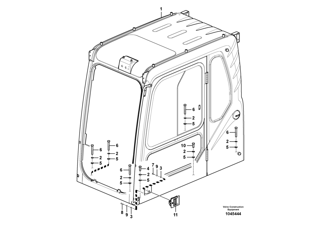 Cab mount VOE8287688 EW145B Prime