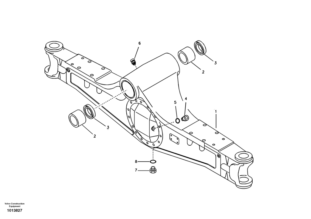 Housing front axle VOE8279320 EW145B Prime