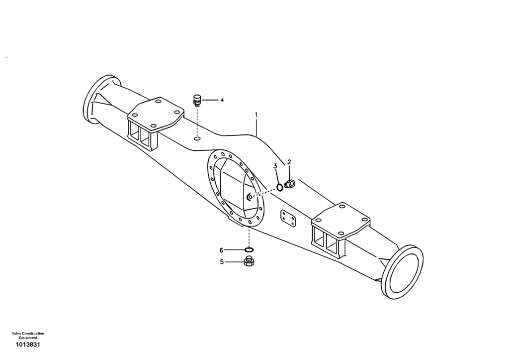 Housing rear axle VOE8279320 EW145B Prime