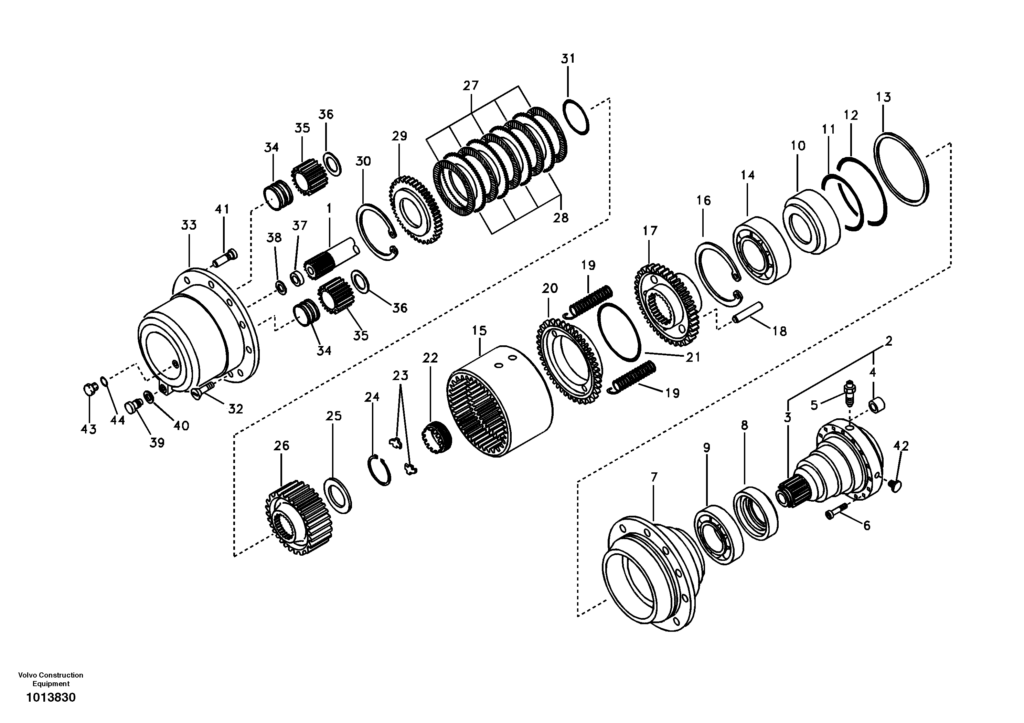 Hub reduction rear axle VOE8279320 EW145B Prime