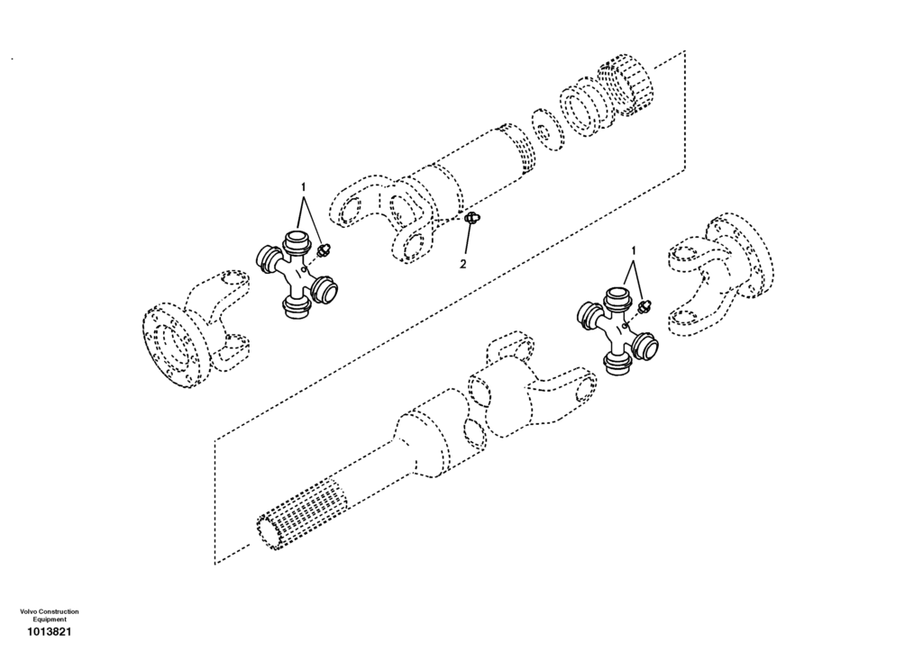 Propeller shaft front VOE8279320 EW145B Prime