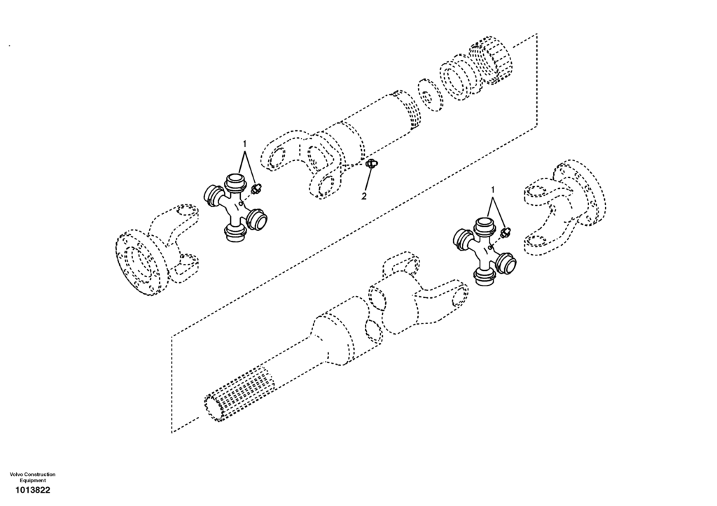 Propeller shaft rear VOE8279320 EW145B Prime