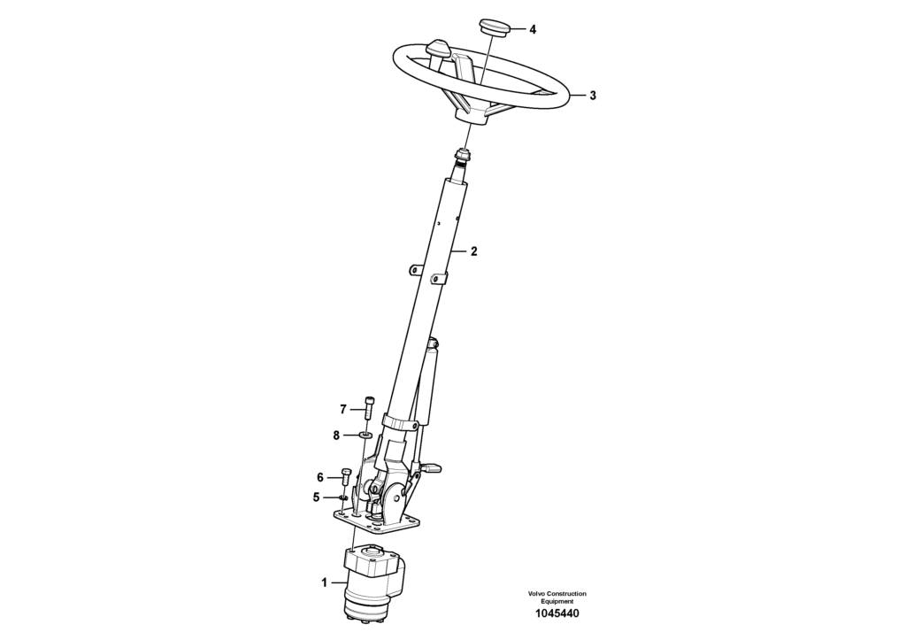 Steering wheel column VOE8285788 EW145B Prime