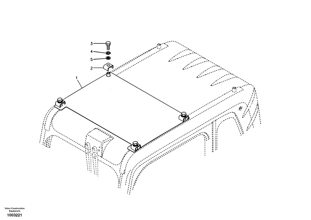 Sun visor VOE8278103 EW145B Prime