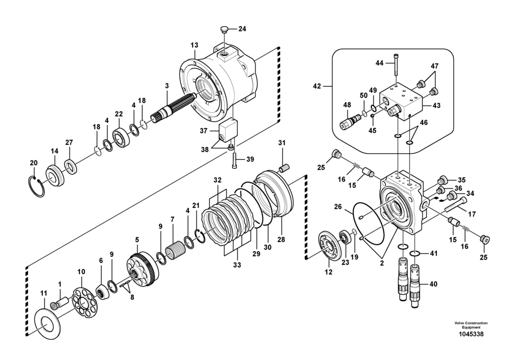 Swing motor EW145B Prime