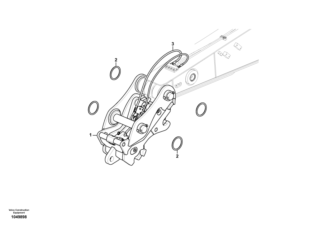 Attachment bracket quickfit VOE8298159 EW145B Prime