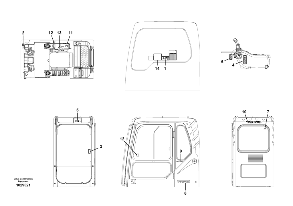 Cab Decals VOE8288448 EW145B Prime