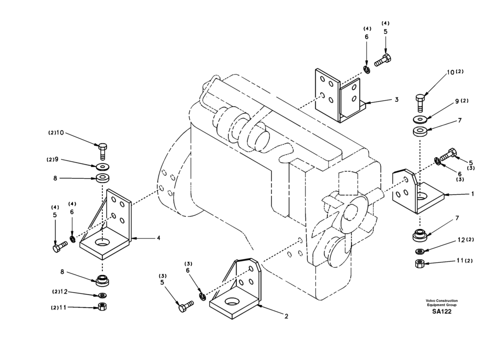 Engine mount EC210