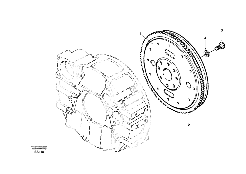 Flywheel DD04B001 EC210