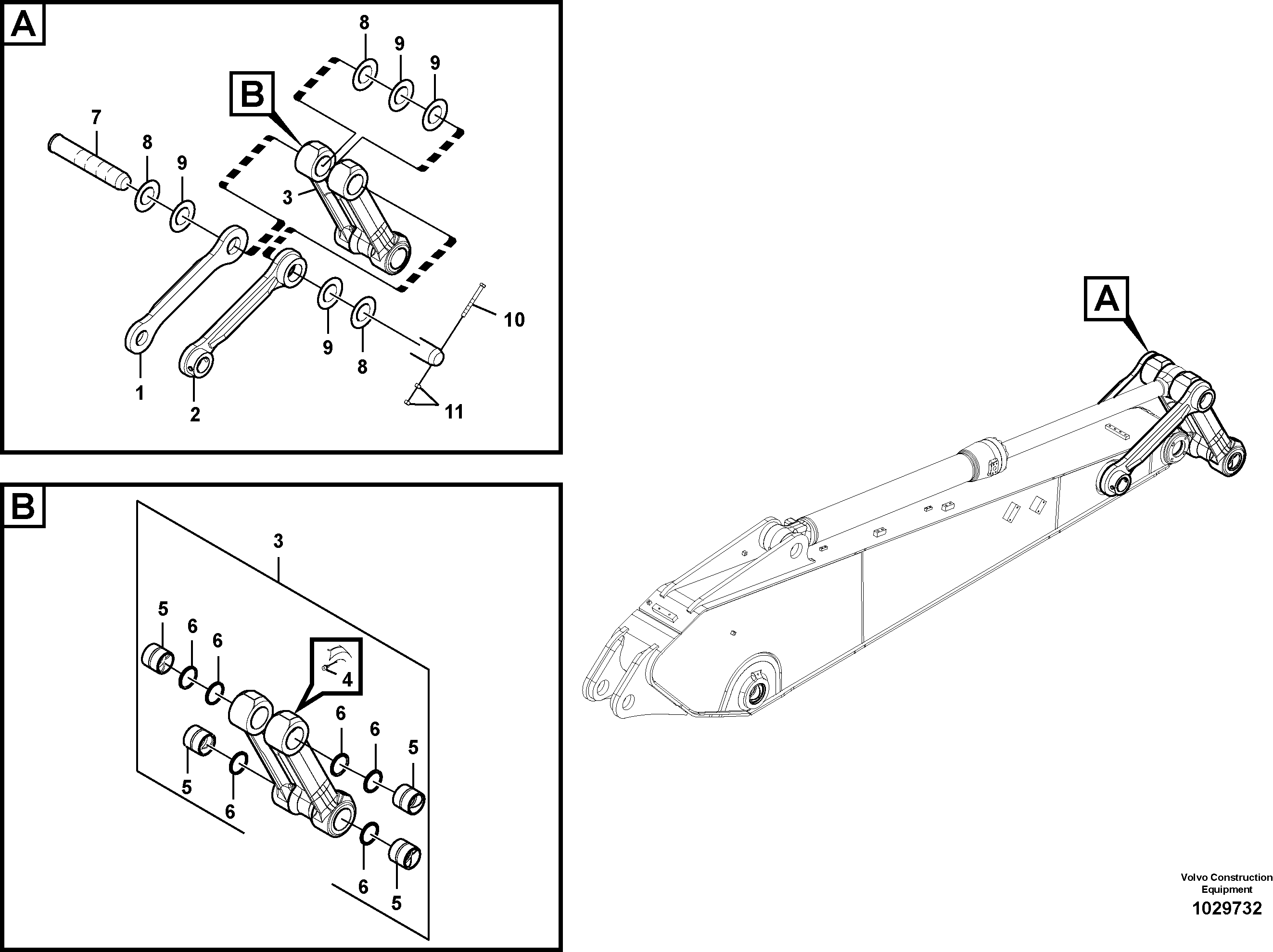 Links to connecting rod VOE8285765 EW145B Prime