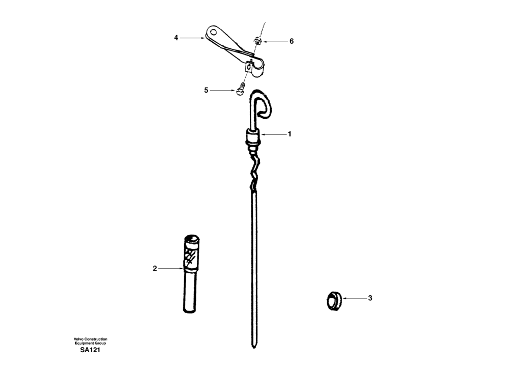 Oil dipstick DD04B001 EC210