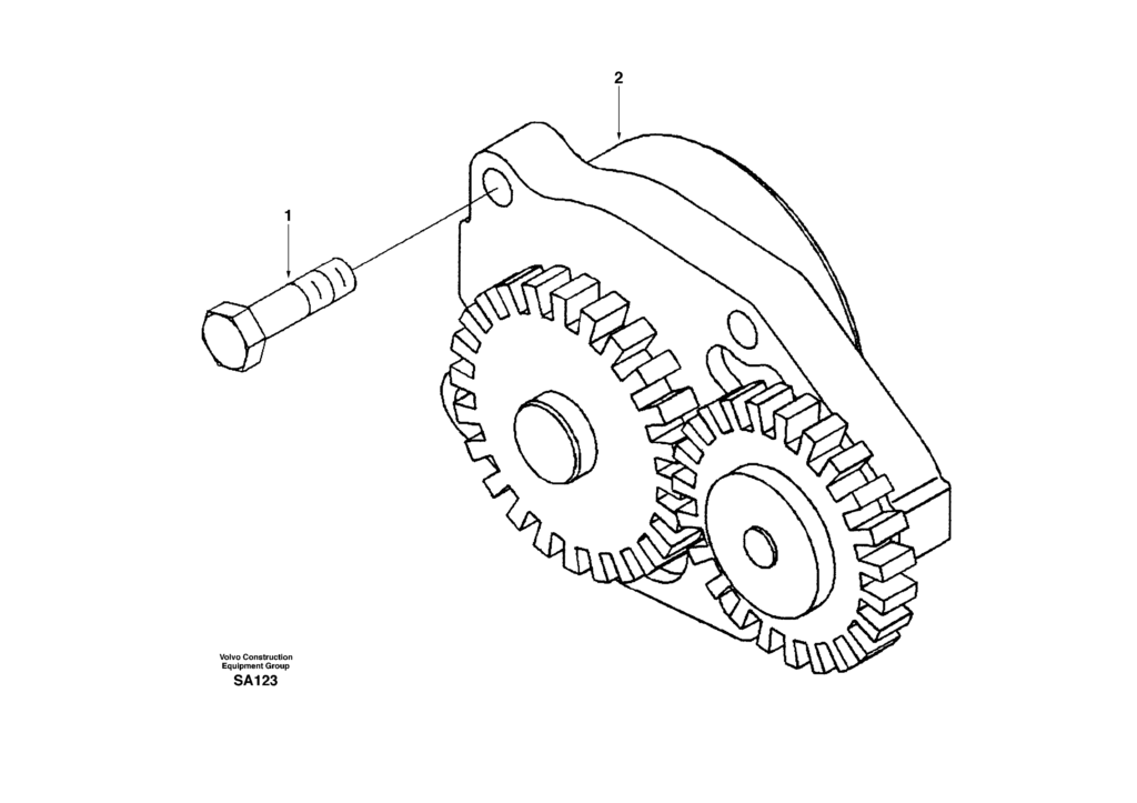 Oil pump DD04B001 EC210