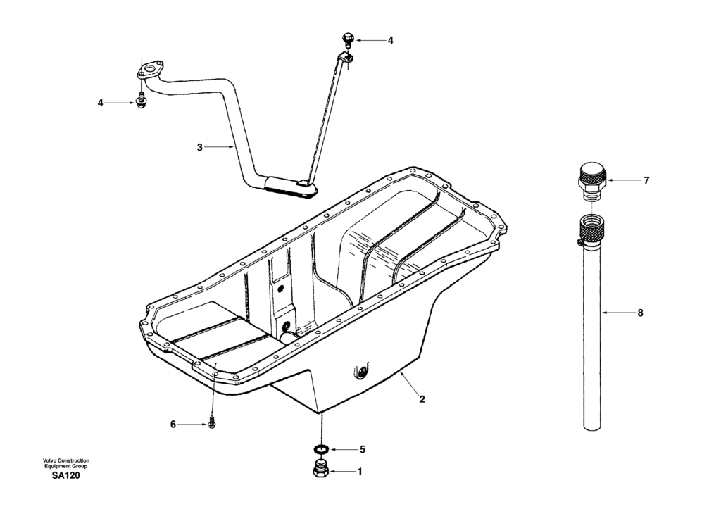 Oil sump DD04B001 EC210