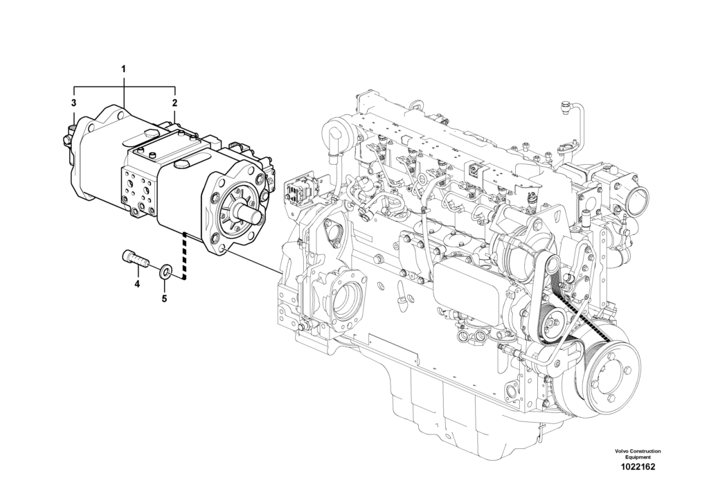 Pump installation VOE8287683 EW145B Prime