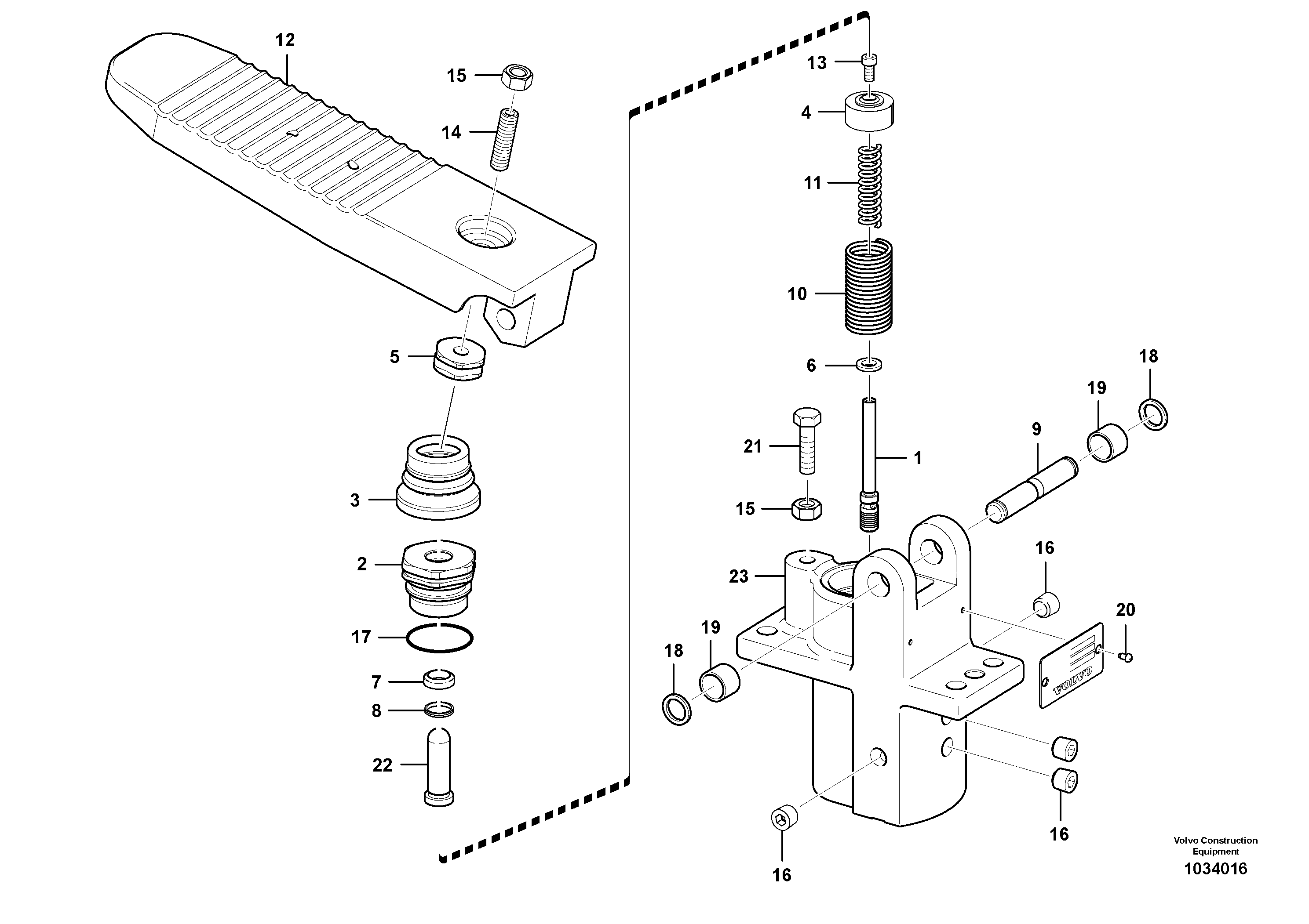 Travel motor VOE8287683 EW145B Prime