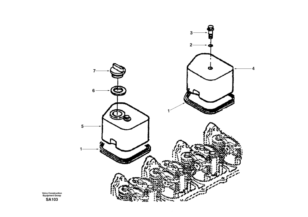 Valve cover EC210 Crawler excavator