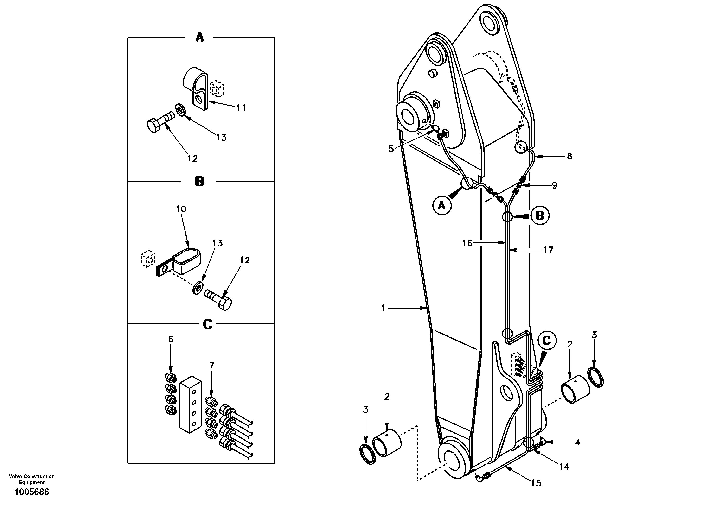 Adjustable 1st DD17A004 EC210