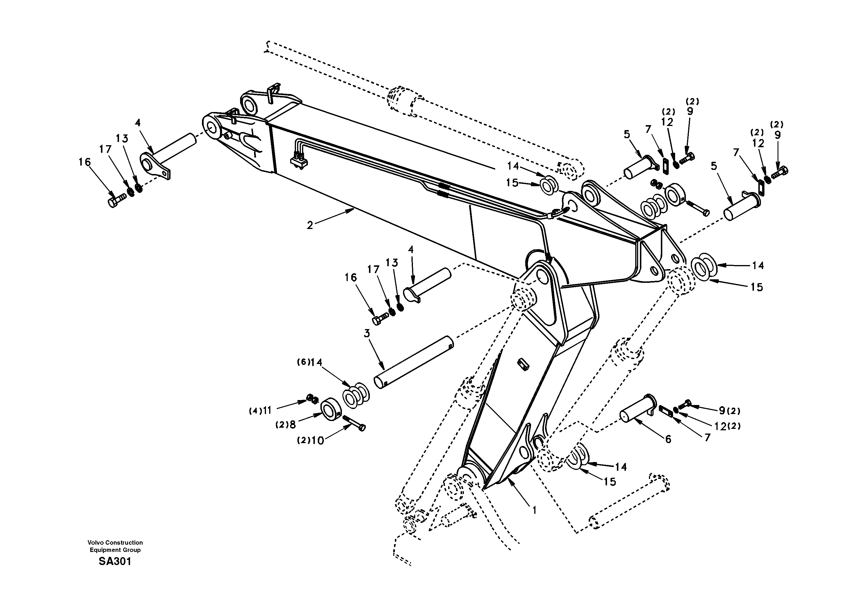 Adjustable DD17A004 EC210