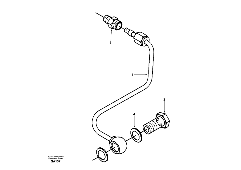 Air fuel control plumbing DD04B001 EC210