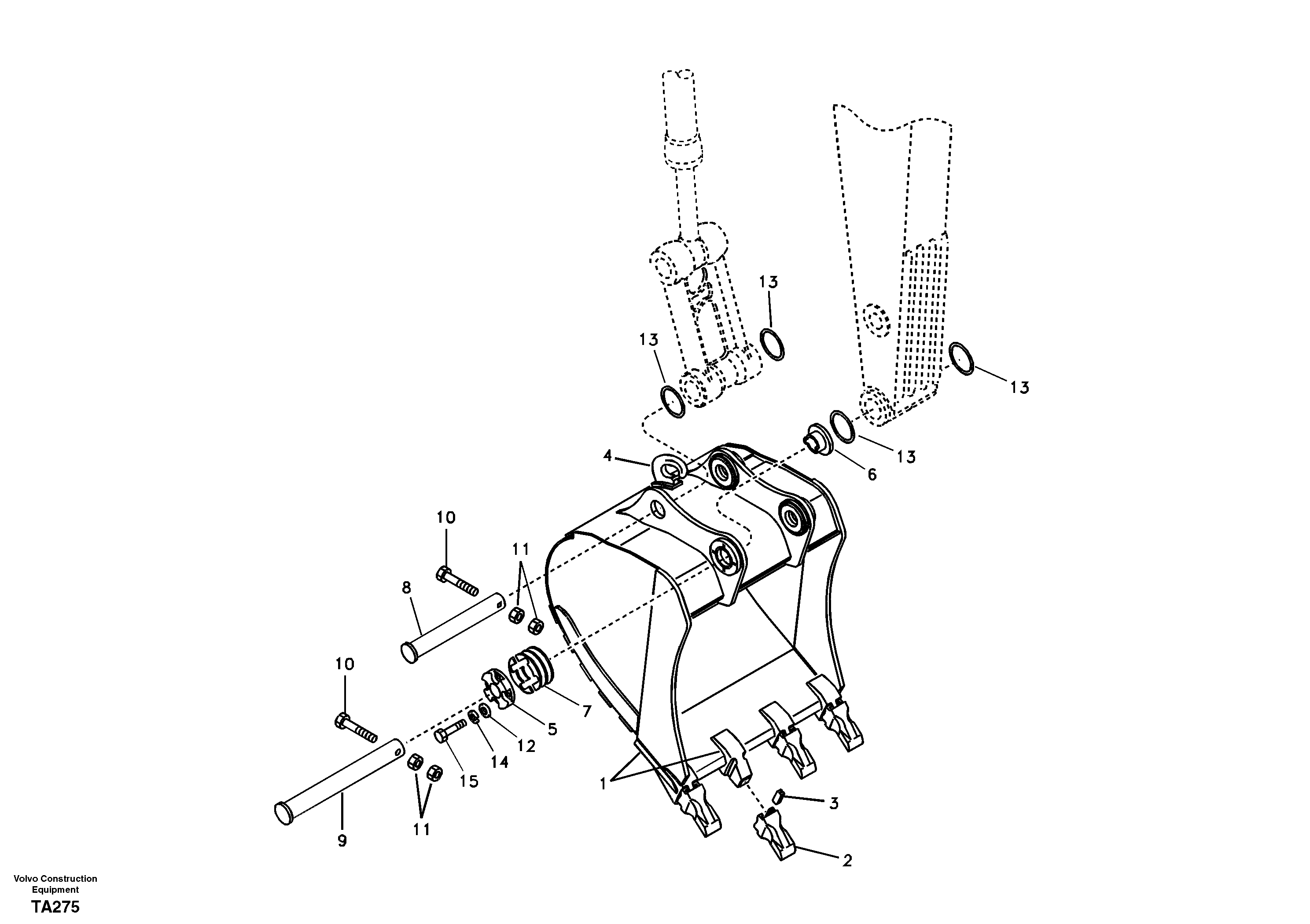 Bucket DD52A004 EC210