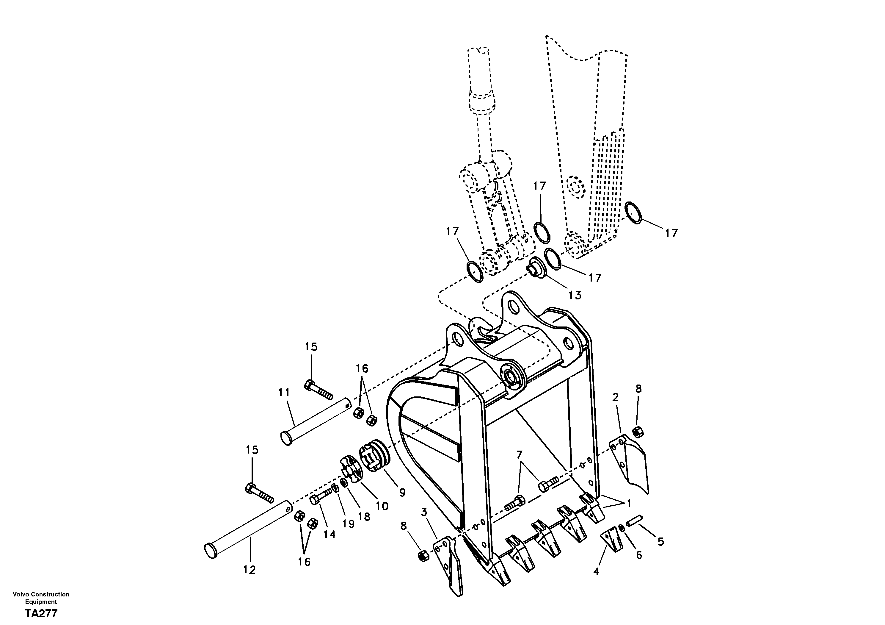 Bucket DD52A015 EC210