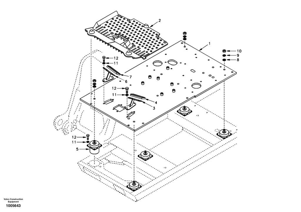 Cabin floor EC210