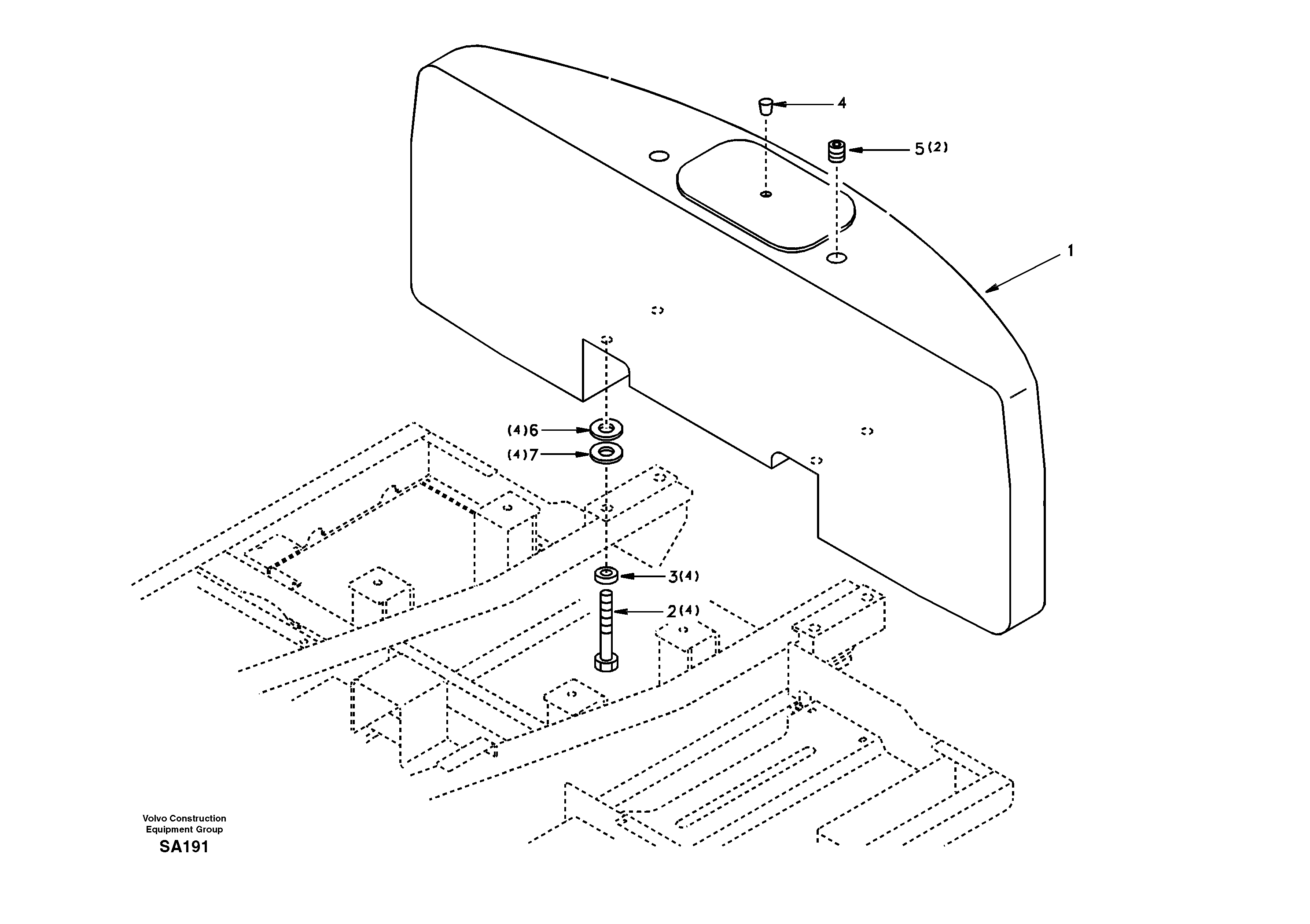 Counterweights DD13A002 EC210