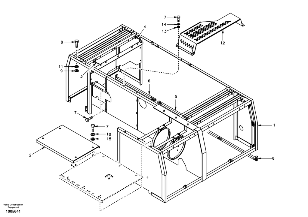 Cover and hood DD00A001 EC210