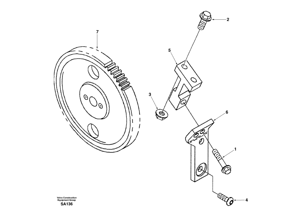 Drive for injection pump DD04B001 EC210